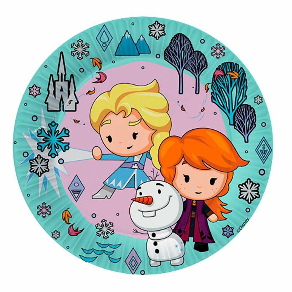 Тарелки "Холодное сердце" Чиби / Frozen Chibi