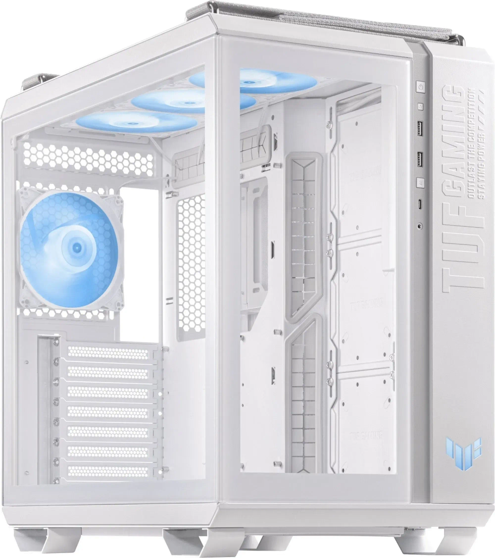 Корпус ASUS TUF Gaming GT502 PLUS TG ARGB WHITE ATX/mATX/mITX GT502 PLUS/WHT/TG//