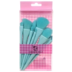 Кисти для макияжа 10шт «ДИ МАРКО», цвет голубой, 11*19/17см