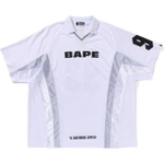 A Bathing Ape Multi Logo Relaxed Fit Soccer Jersey