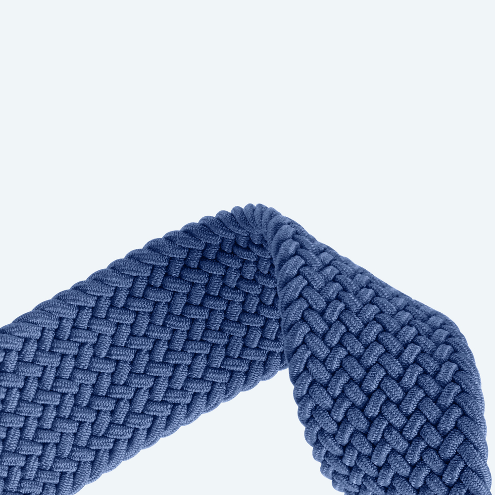 Эластичный ремешок синего цвета (Storm Blue) от Dux Ducis для смарт часов Apple Watch размером 38, 40, 41 и 42MM, серия Strap (Mixture Pro Series)