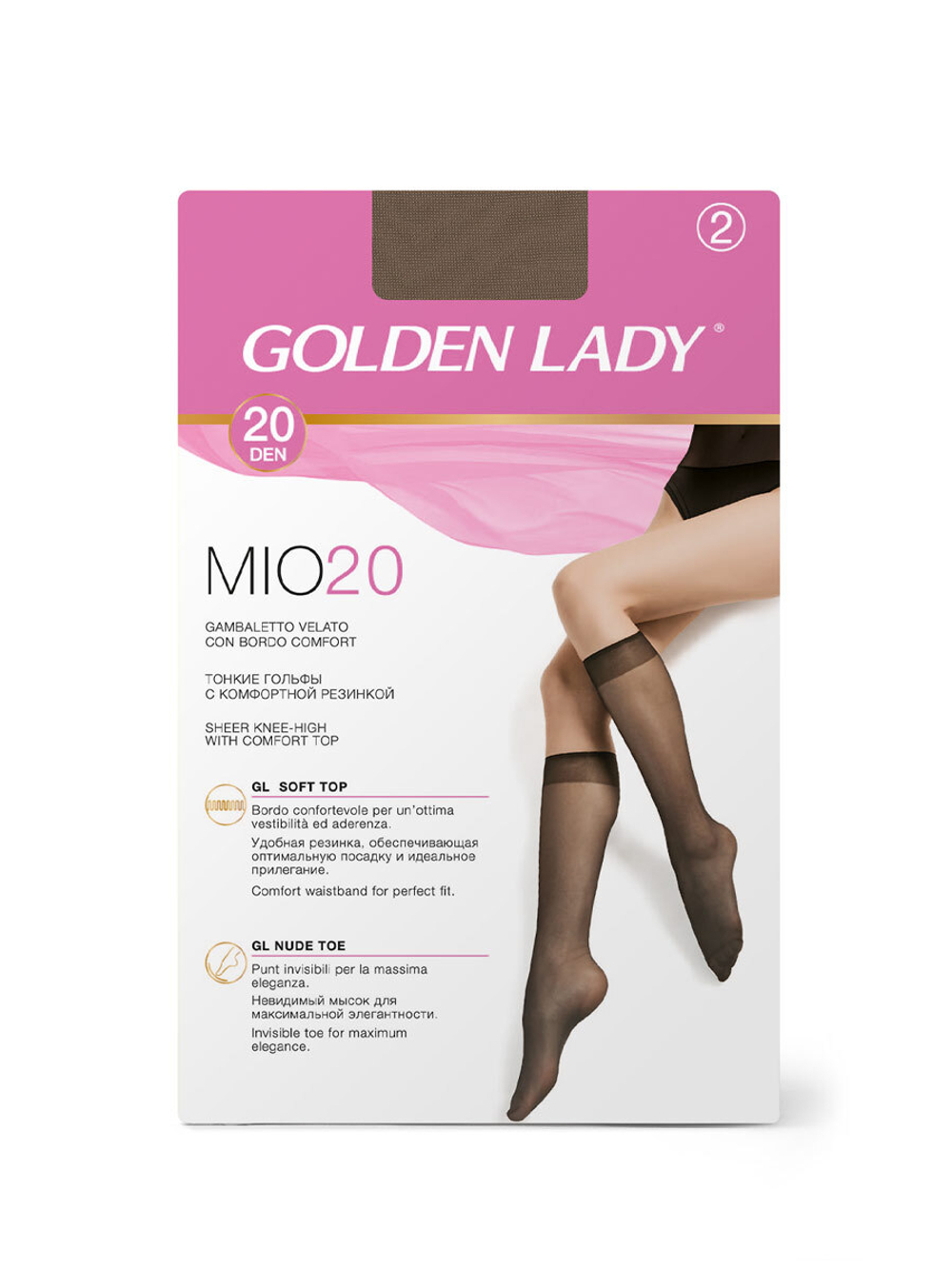 Golden Lady MIO 20 (гольфы, 2 пары)