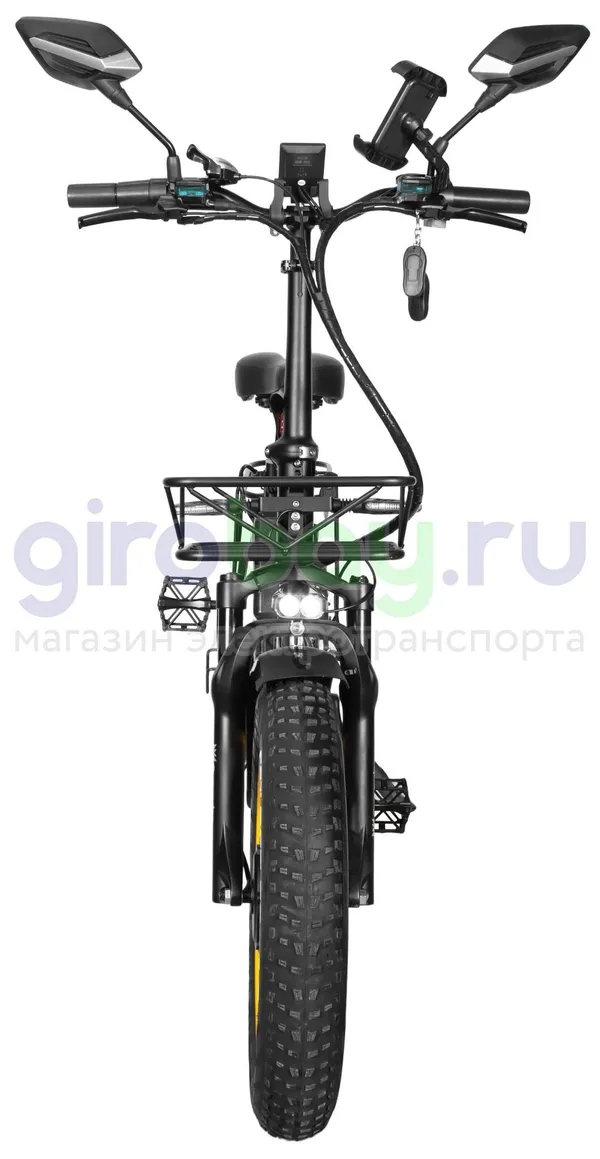 Электровелосипед Syccyba F11 Pro Dual 48V/15Ah (полный привод) - Желтый обод фото №8