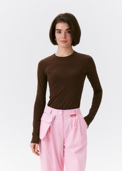 Лонгслив женский Brezza, шоколад