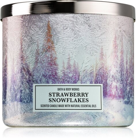 Bath & Body Works Strawberry Snowflakes - ароматическая свеча /   411  g  / GTIN 667557892962