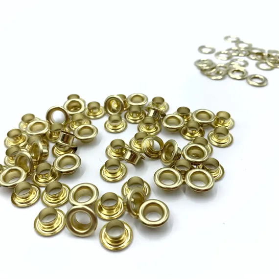 Люверсы металлические 5мм золото, Греция