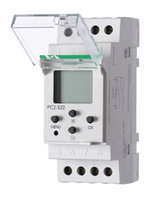 Реле времени PCZ-522 2х16А 24-264В AC/DC 2 перекл. IP20 2канала-2х125пар включ./выключ. суточн./недел. циклы (1-360000сек.)