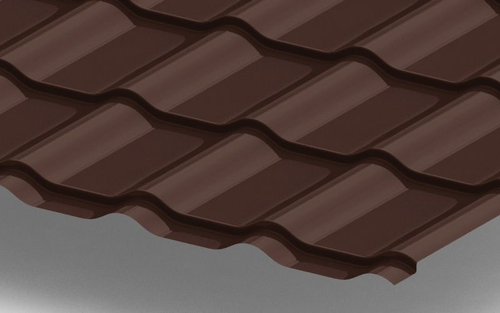 Металлочерепица Ламонтерра-Х NormanMP 0.5мм 8017-Шоколадно-коричневый