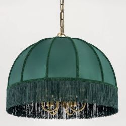 Citilux Базель CL407152 Люстра подвесная с зелёным абажуром