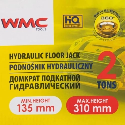 Домкрат подкатной гидравлический 2т WMC TOOLS WMC-TA820011