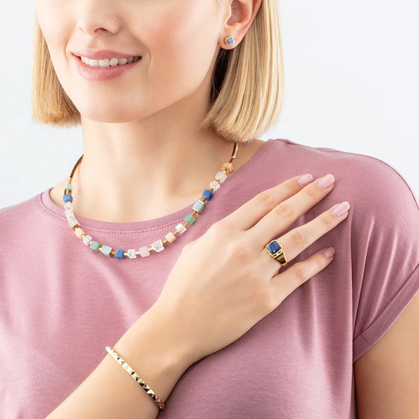 Кольцо Coeur de Lion Blue-Gold 17.2 мм 1200/40-0716 54 размер 17,2