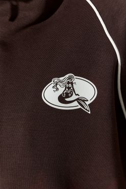 Олимпийка с кантом "Âme Sirène" цвета шоколад