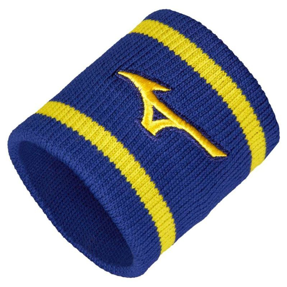 Напульсник теннисный Mizuno Wristband Short With Line - небесный