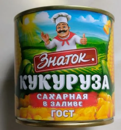 Кукуруза сладкая натуральная В/С гост Знаток 340г