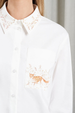 22949 Блузка женская (молочный)