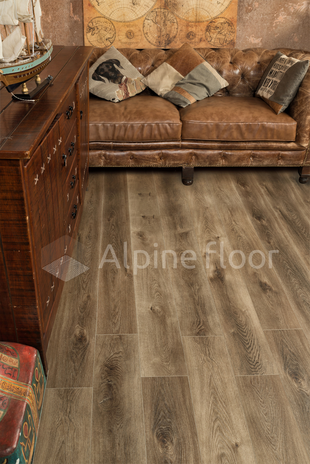 SPC-ламинат Alpine Floor PREMIUM XL ECO 7-9 Дуб Коричневый