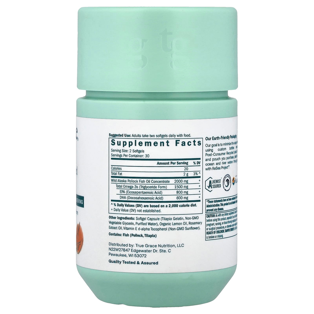 True Grace, Prenatal DHA, 60 Softgels