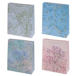 GAEM Пакет подарочный (бумага 210г/м2, блок 12шт), L26 W10 H32 см, 4в.