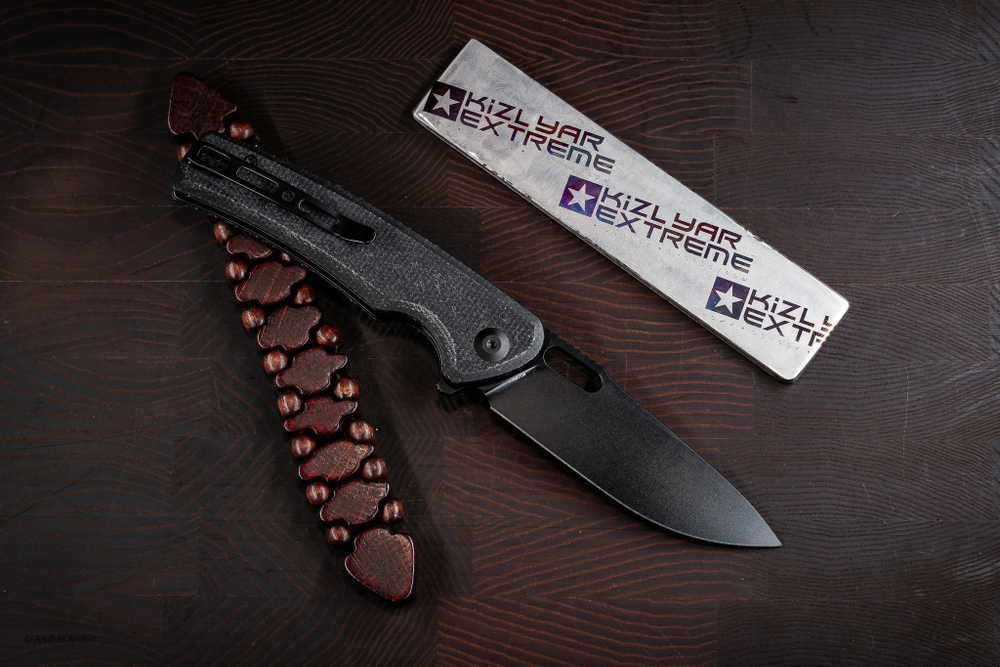 Нож SENCUT Vesperon сталь 9Cr18MoV рукоять Black Canvas Micarta