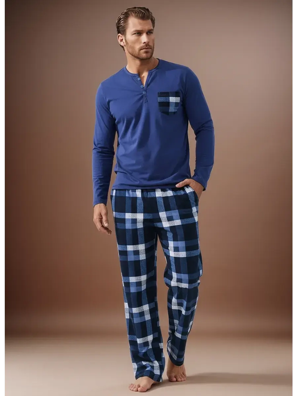 Пижама со штанами костюм домашний