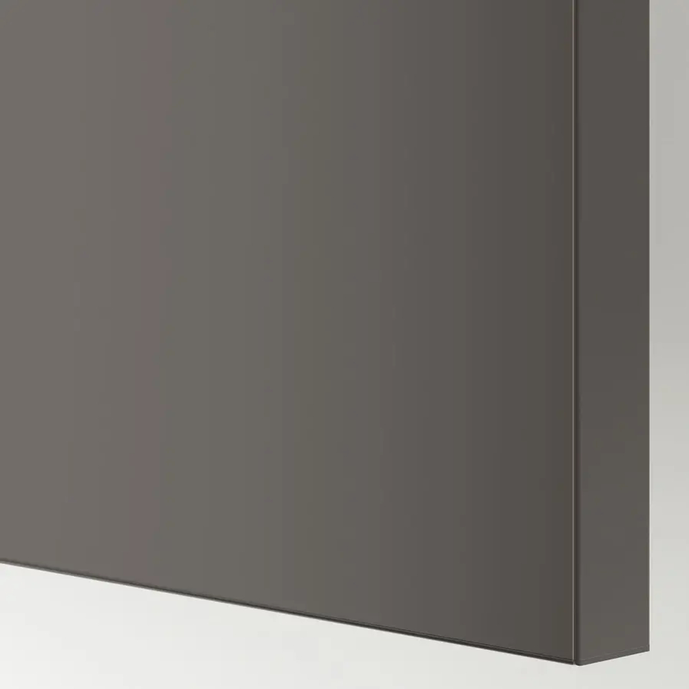 Шкаф-купе - IKEA PAX/HASVIK/ПАКС/ХАСВИК ИКЕА, 200x66x236 см, темно-серый