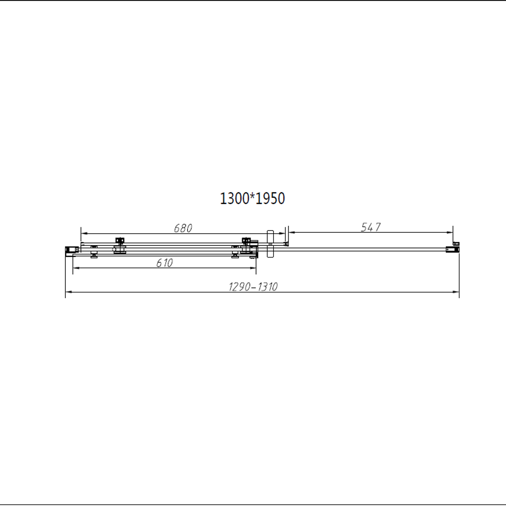 Душевой уголок Como-N VSR-4CN8013CLB, 1300*800, черный, стекло прозрачное