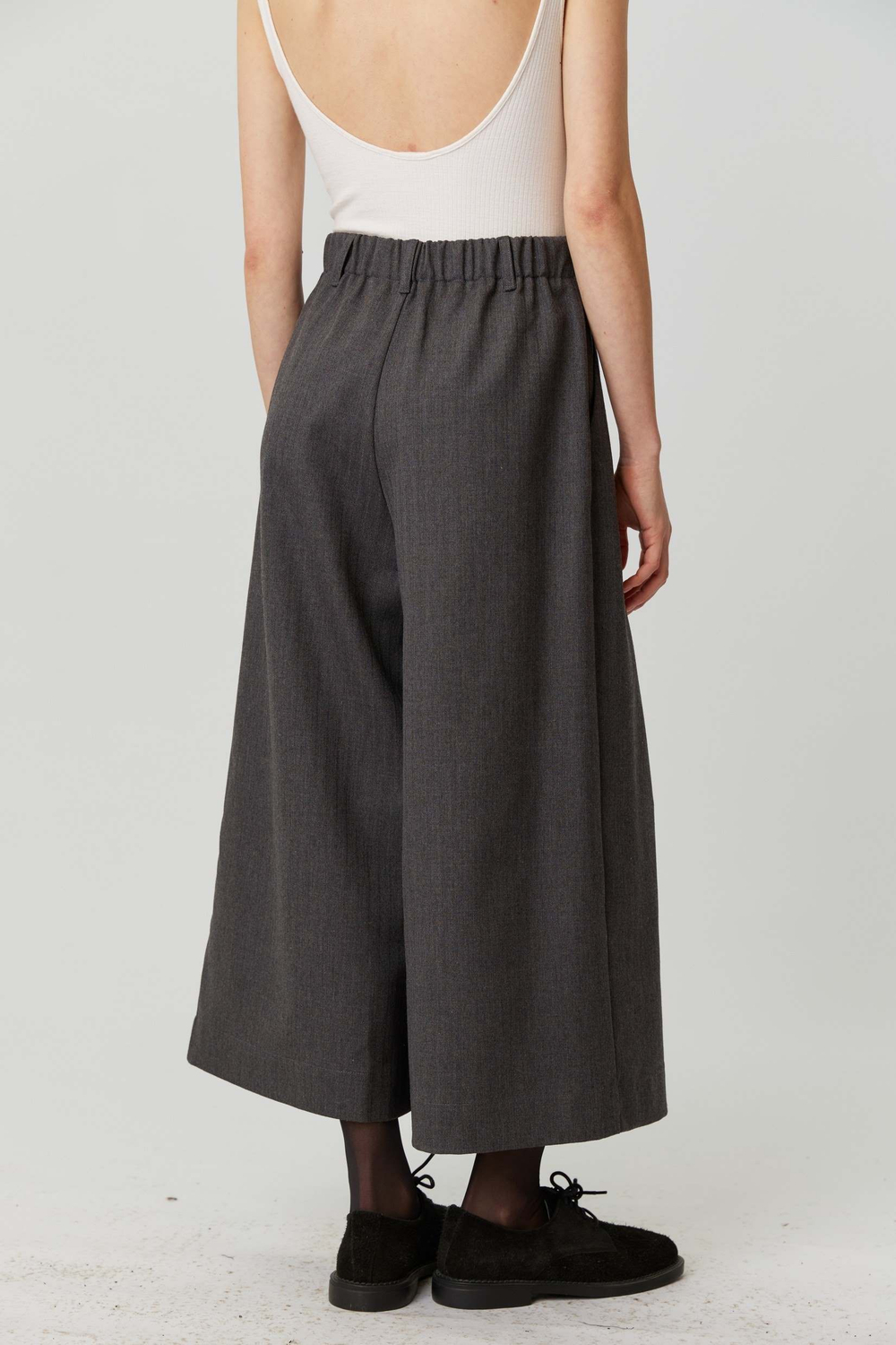 Кюлоты из серой шерсти