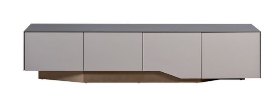 58DB-19011 Тумба под ТВ 200*42*45,5см цвет серый/бронзовый