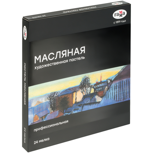 Пастель масляная Гамма, 24 цвета, картон. упаковка 5042324
