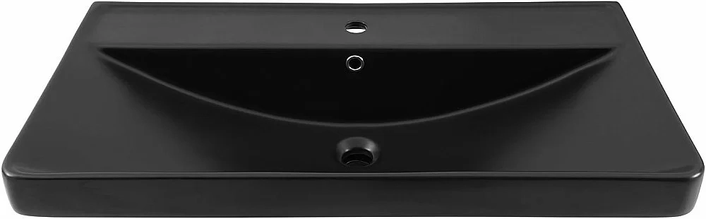 Тумба с раковиной Aquanet Вега 90 344124+329250 белая глянцевая