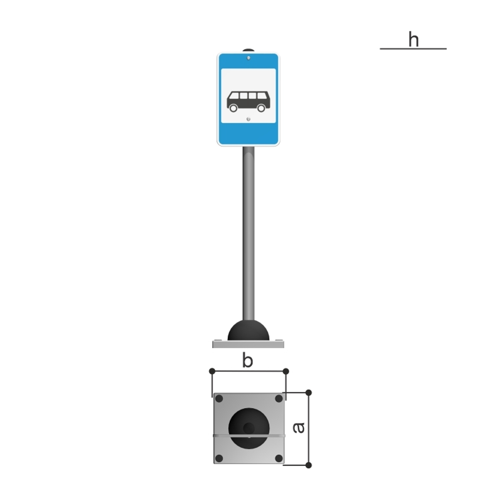 Дорожный знак "Место остановки автобуса" Romana 057.96.00-02