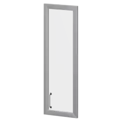 Дверь стеклянная в алюминиевой раме правая К-979.СР.ПР.Ф 356x20x1165 Приоритет