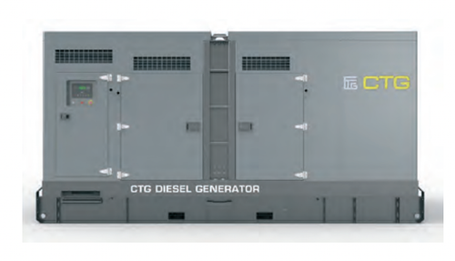 Дизельный генератор CTG 660C в кожухе с АВР