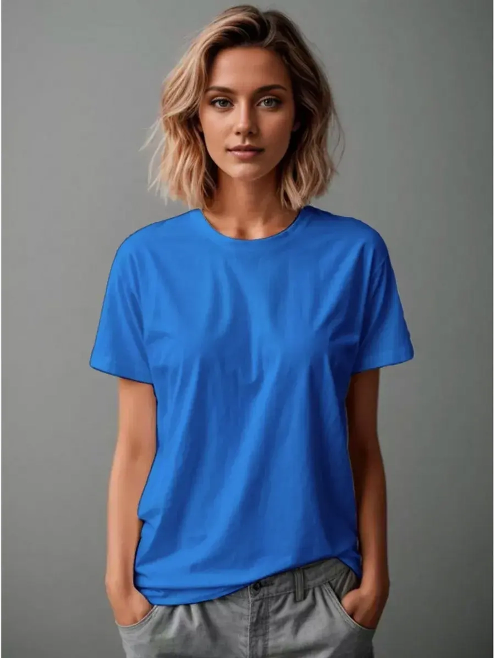 Футболка однотонная базовая хлопок унисекс Баракаттекс