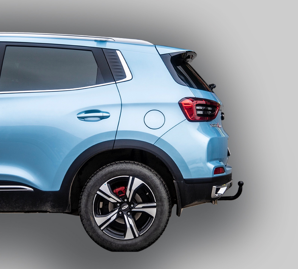 Фаркоп Лидер-плюс для Chery Tiggo 4 Pro (T19FL) 2022-. Требуется подрезка бампера. Нагрузки: 1200/75 кг,(без электрики в комплекте) - C109-A