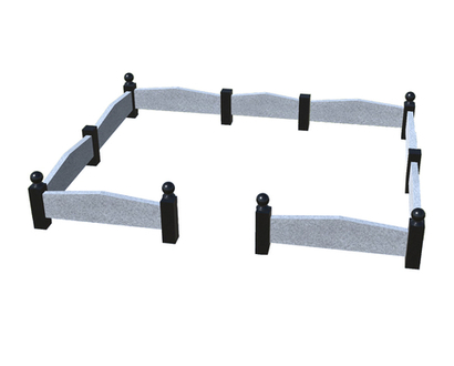 Ограда №17 Black (Карелия) + Мансуровский