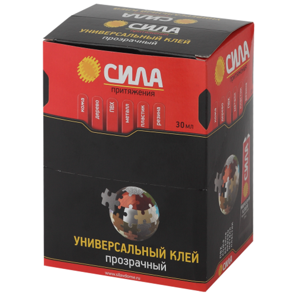 Клей СИЛА SUTB-30 универсальный прозрачный 30 мл туба