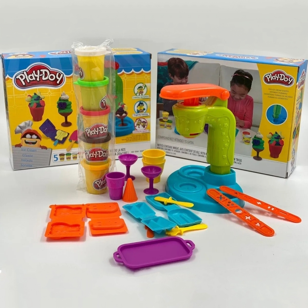Игровой набор для лепки, набор пластилина Play-Doh, Плей До "Кафе Мороженого, Глакси"