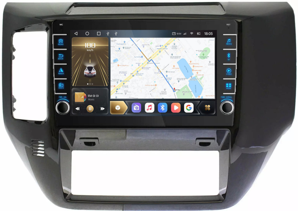 Магнитола для Nissan Patrol 2004-2010 - Carmedia SF-9270 (кнопки и крутилки), Android 12, TS10,  CarPlay, 4G SIM-слот