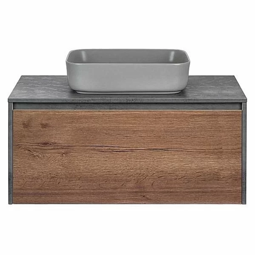 Тумба с раковиной Vincea Mesa 1000 T.Oak + Beton