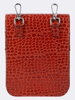 Сумка поясная рыжая "Рептилия" OLA OLA