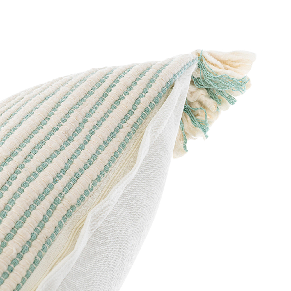 Чехол на подушку мятного цвета clouds из коллекции ethnic, 35х60 см