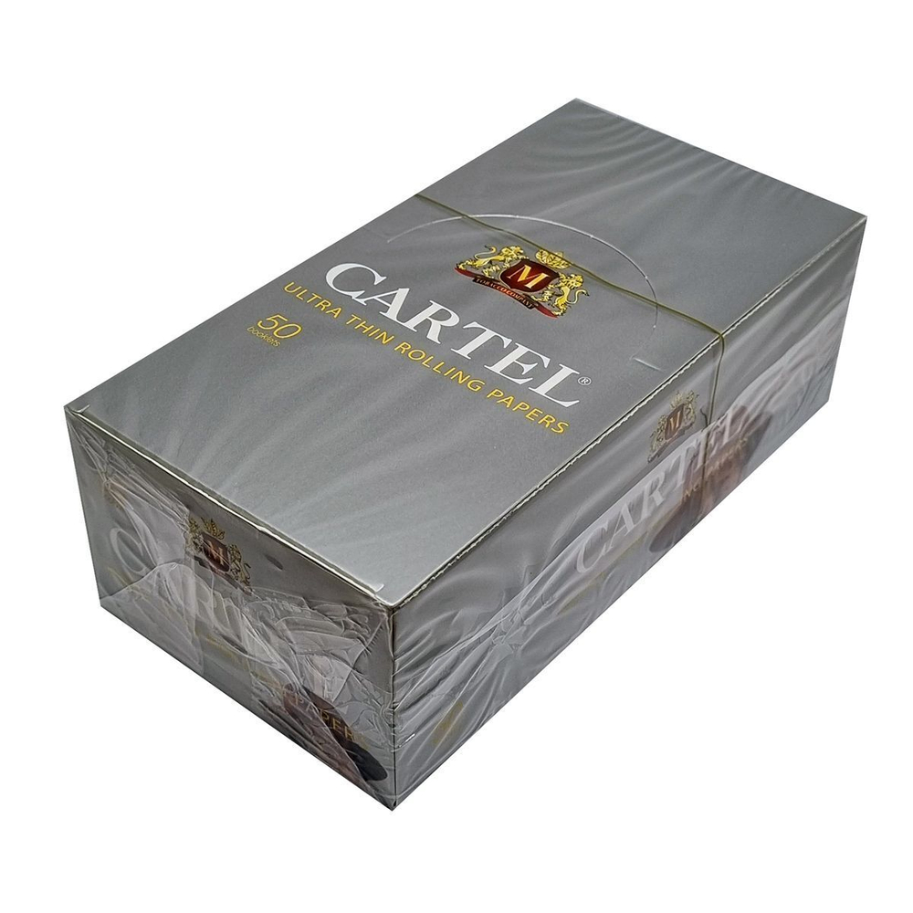 Бумага для сигарет блок "Cartel" Silver Ultra 50л*50шт