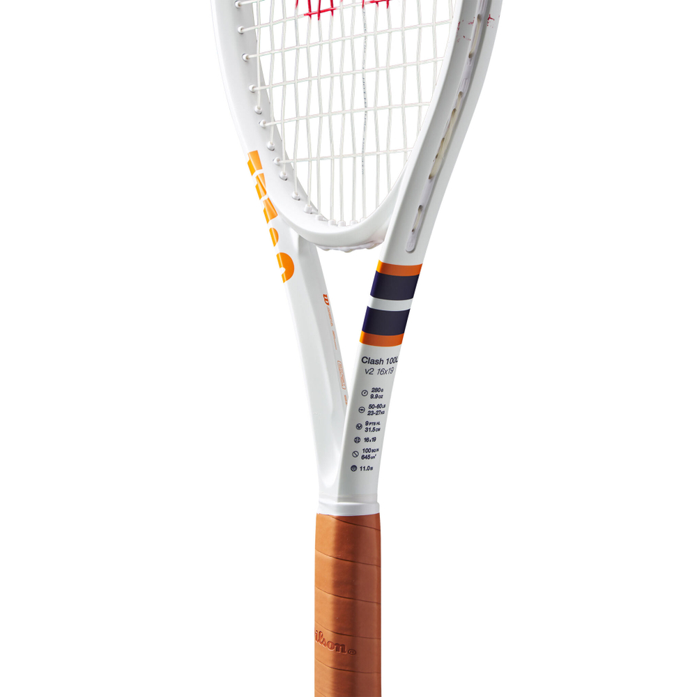 Теннисная ракетка Wilson Clash Roland Garros Clash 100L V2.0 Tour Racket