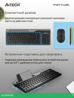 Клавиатура A4Tech Fstyler черный/серый (FBK25)