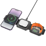 CQ4 Unique 3-in-1 folding magnetic wireless fast charger