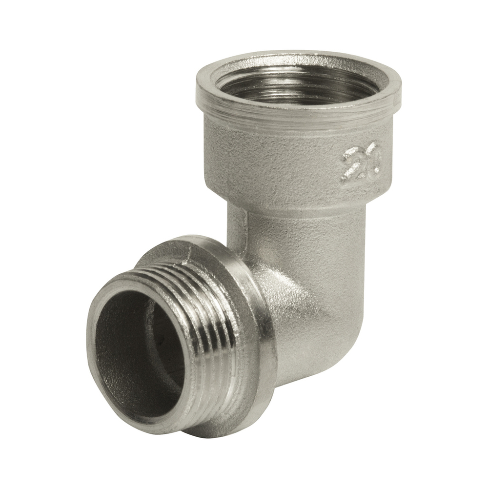 Уголок 3/4'' вн/нар с ограничением никель