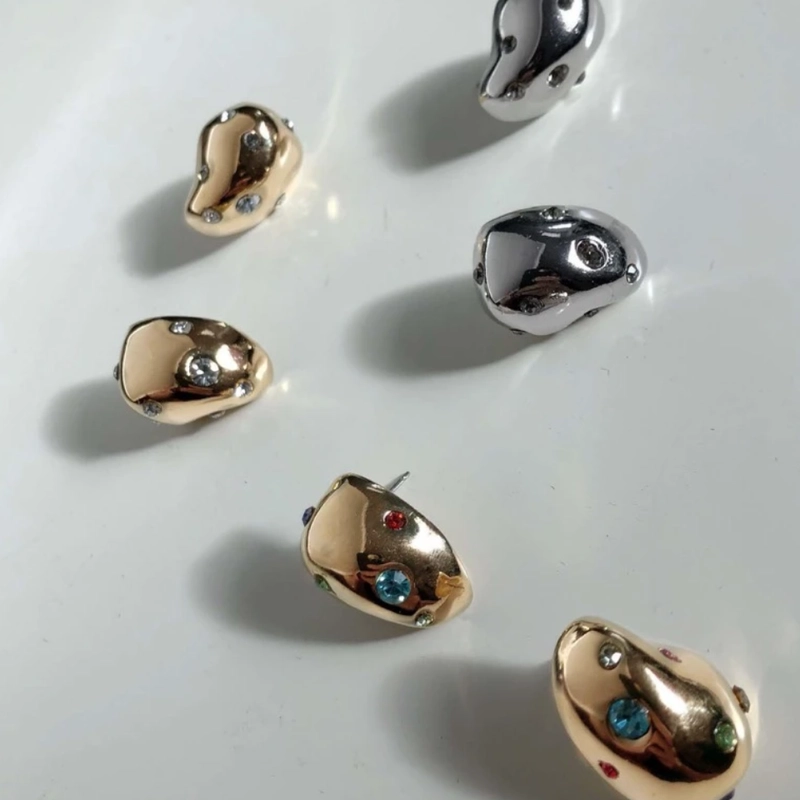 Серьги-пусеты Ядро – Золото