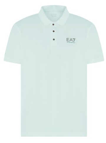 Мужское теннисное поло EA7 Man Jersey Polo T-Shirt - Мятный