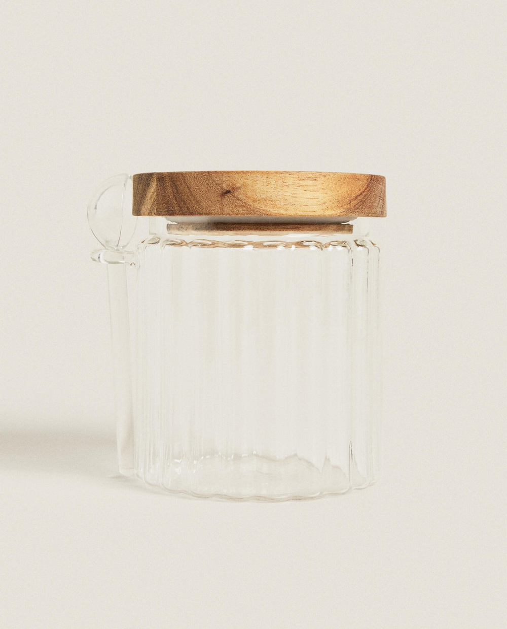 Zara Home сахарница из боросиликатного стекла, цвет прозрачный, 10.9 см